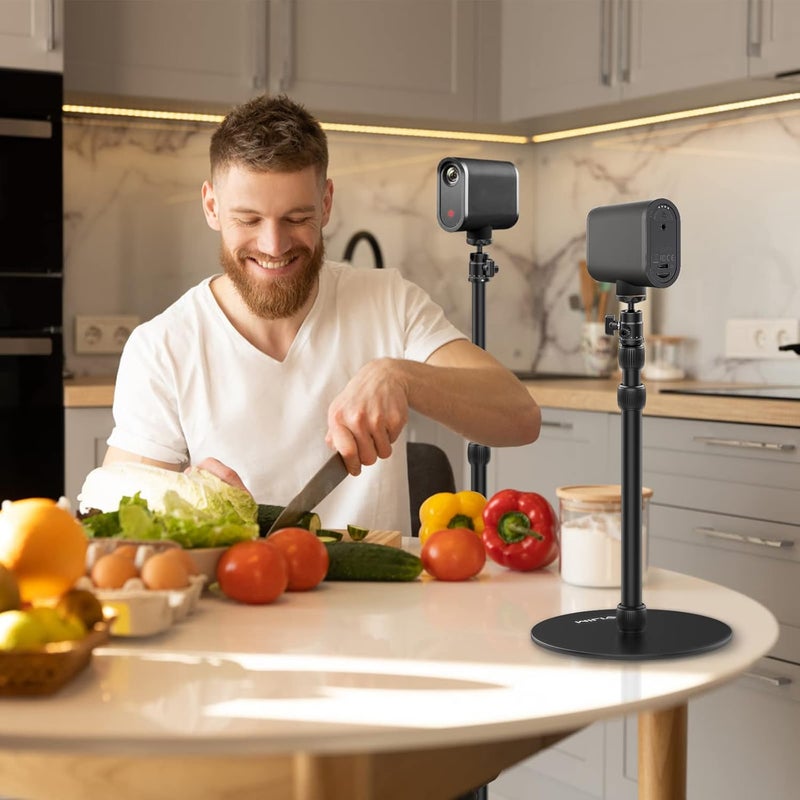 jusmo حامل أرضي من الألمنيوم LS09 لجهاز العرض Nebula/XGIMI/أجهزة العرض الأخرى، حامل كاميرا Mevo، قابل للتعديل من 16.5-34.6 بوصة، متوافق مع جهاز العرض/الكاميرا/الهاتف/GoPro/كاميرا الويب/الأضواء - Image 3